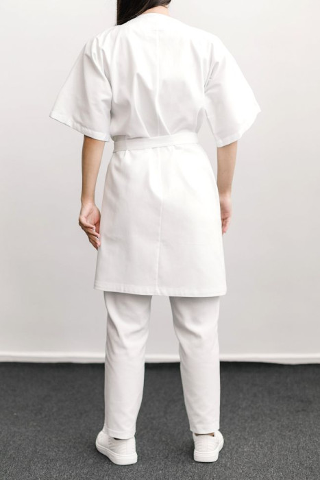 Medical gown, white HD-DG-10403-WH