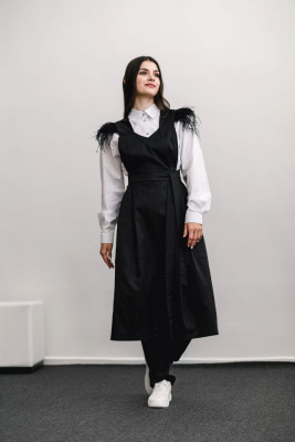 Apron SALUS, black HD-AP-10202-BL