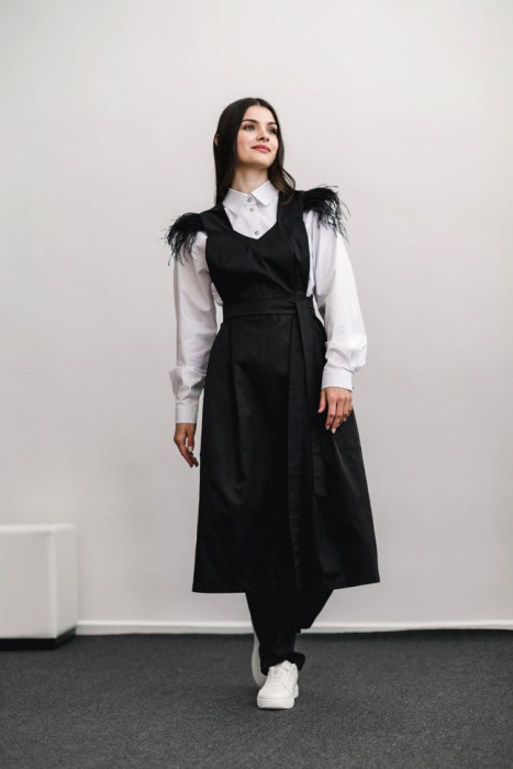 Apron SALUS, black HD-AP-10202-BL