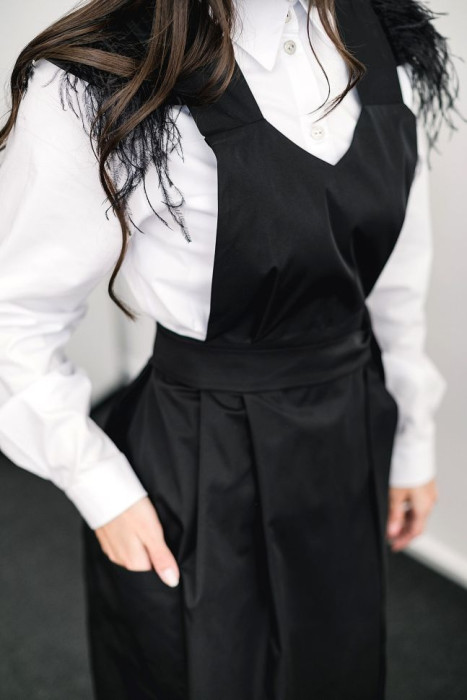 Apron SALUS, black HD-AP-10202-BL