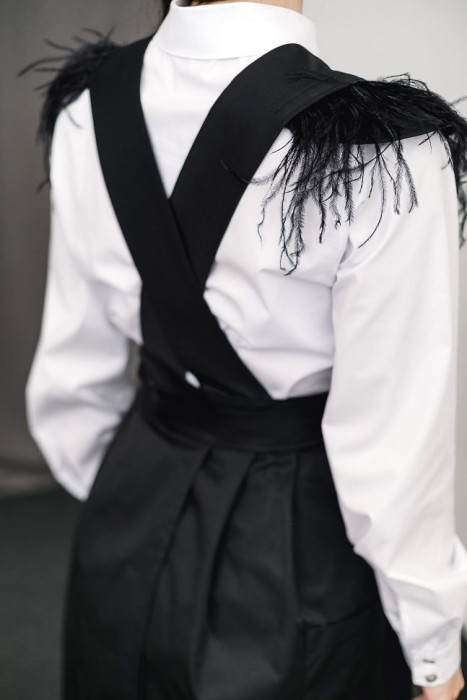 Apron SALUS, black HD-AP-10202-BL