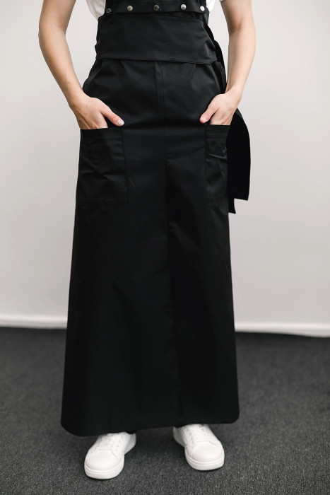 Apron FLORA, black HD-AP-10201-BL