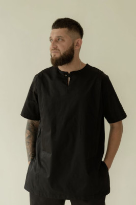 Shirt APOLLO men's dense black HD-SH-11002-BL