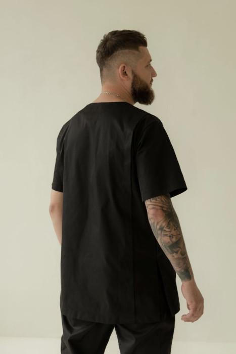 Shirt APOLLO men's dense black HD-SH-11002-BL