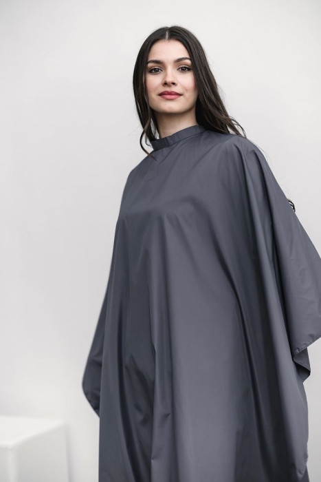 Peignoir CLASSIC blue, button HD-PE-10304-BE