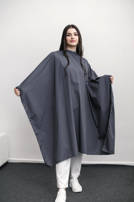 Peignoir CLASSIC blue, button HD-PE-10304-BE